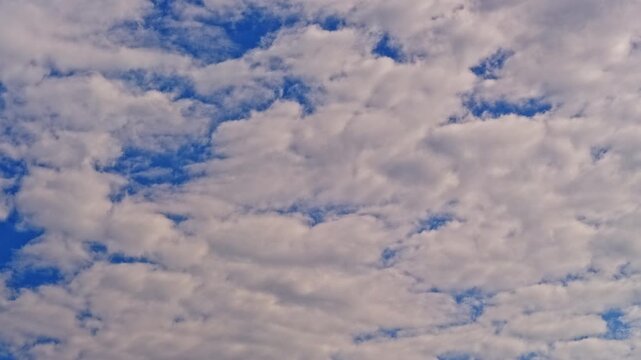 time lapse of clouds and blue sky