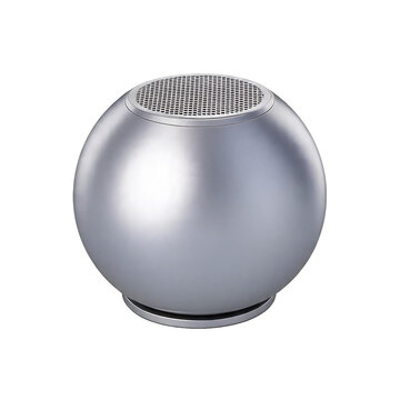 Silver spherical speaker, small resolution assets stocks