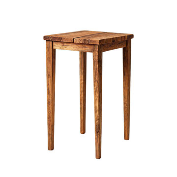 Wooden side table, small resolution assets stocks
