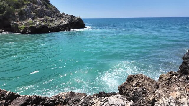 Amazing view of The mouth of the river Acheron at Ammoudia village, Epirus, Greece
