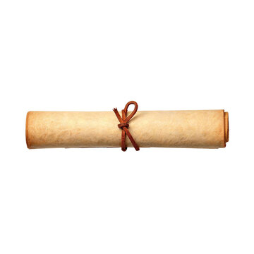 Rolled paper scroll, small resolution assets stocks