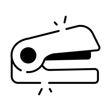 An icon design of paper stapler

