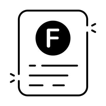 Editable design icon of fail result 
