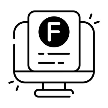 Editable design icon of fail result 
