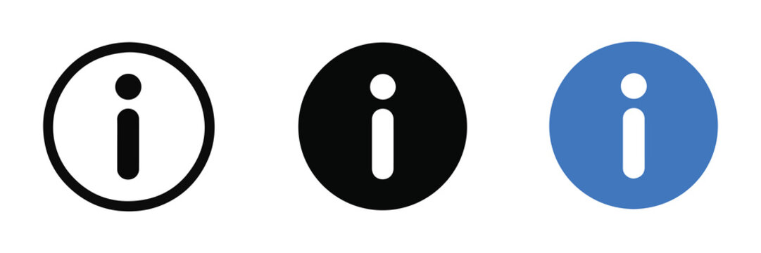 Info Circle Icon for User Interface