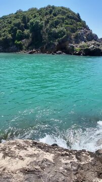 Amazing view of The mouth of the river Acheron at Ammoudia village, Epirus, Greece