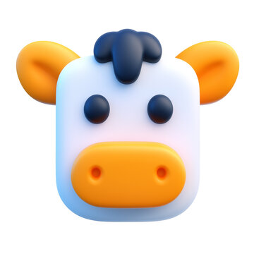 Toy cow face 
