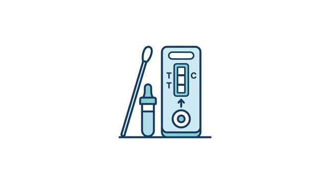 Medical diagnostic rapid test kit and swab