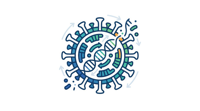 Viral structure and dna replication diagram