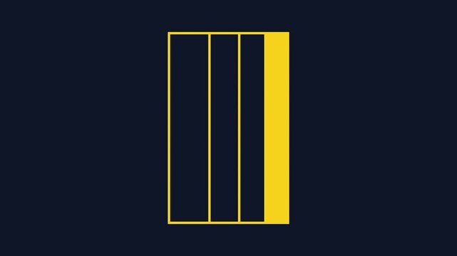 Minimalist loading bar animation with progress indicator for digital interface and user experience projects 4k