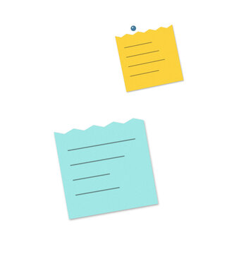 Colorful sticky notes with handwritten text