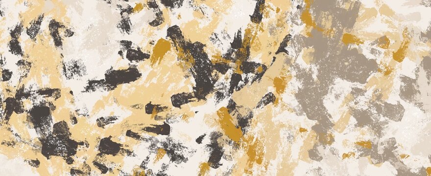 Abstract Hand Painted Brush Stroke Background with Neutral Earth Tones