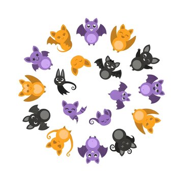Whimsical Bat Friends