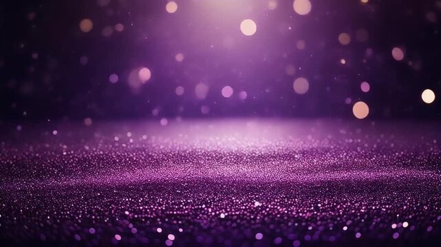 Sparkle dust loop glitter glowing layers with soft bokeh forming across stunning backdrop