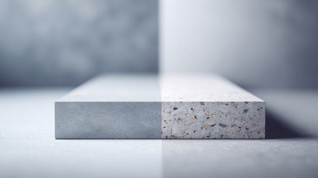 Concrete and terrazzo material comparison