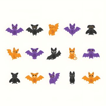 Cute Halloween Bat Squad