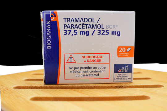 Plaquette de comprim&eacute;s de tramadol de  Biogaran