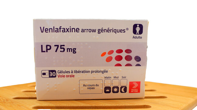 Boite de comprim&eacute;s de Venlafaxine du laboratoire Arrow