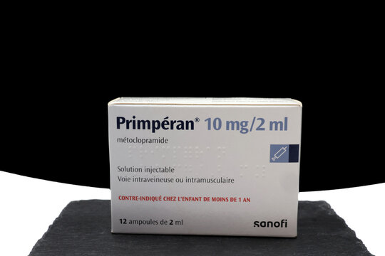 Boite d'ampoules de Primp&eacute;ran 10mg et 2 ml  de Sanofi