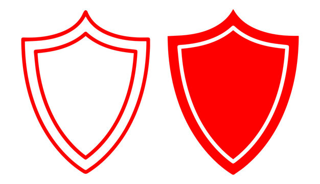 shield security protection icon with outline and solid style modern minimal safety badge design png