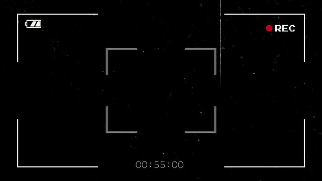 Digital camera viewfinder video recording interface overlay 4K