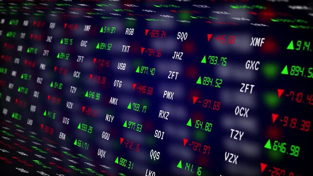 Global investment analysis and portfolio performance visualization, perspective table futuristic stock market trading dashboard with digital financial charts