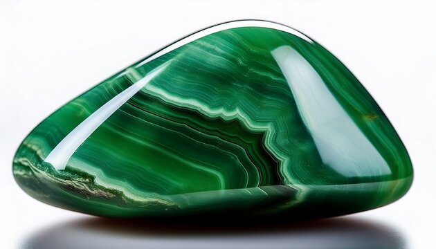 Polished Green Nephrite Jade Mineral Gem Stone