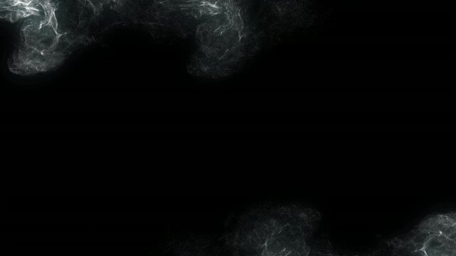 Frost cinematic frozen smoke border framing empty dark composition space