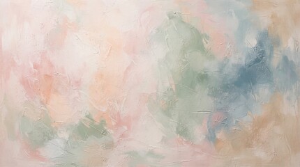 Fototapeta premium Artistic wall decoration for high end spaces including hotels and luxury apartments. Flowing and blending soft hues creating a sense of tranquility and peace