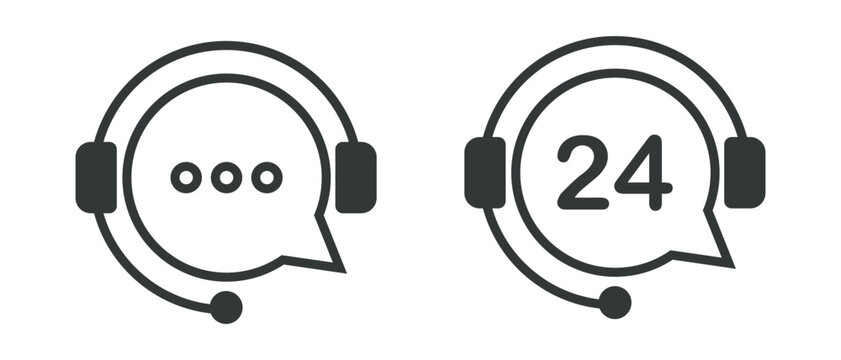 Customer support icon. Customer service icon.