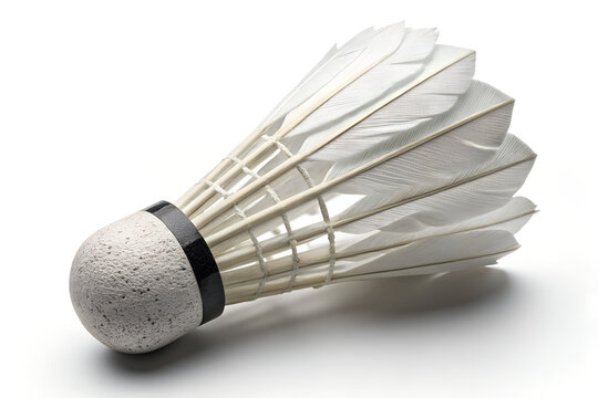 Badminton Shuttlecock, Feather Shuttlecock, Professional Badminton Birdie, White Feather Shuttle, Durable Badminton Equipment