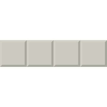 Horizontal grey 4-block line puzzle icon