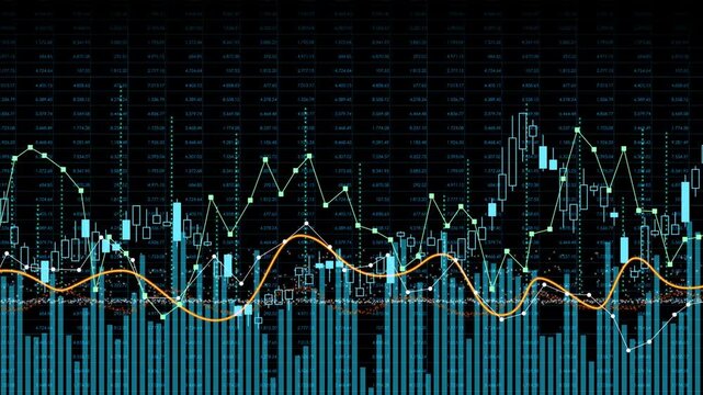 Analyze broker chart diagram global graph increase, index management marketing profit progress report, rising statistic strategy success financial rate target economic