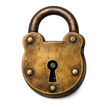 old rusty padlock