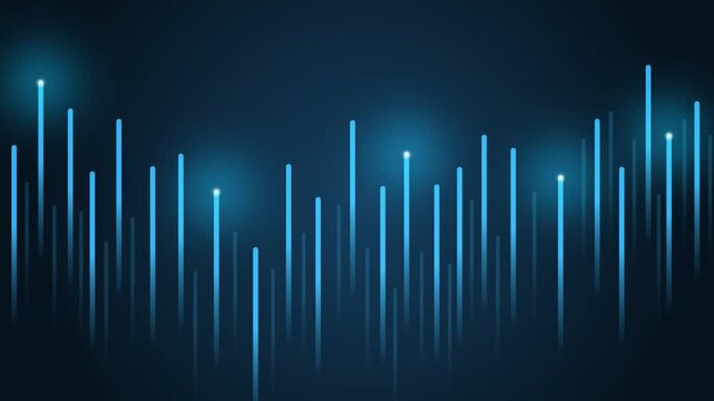 Candle bar volume move, financial analytics dashboard with stock market charts, global investment strategy and digital business data visualization background