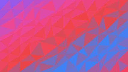 Triangles build a bold red and blue geometric texture that provides a striking visual foundation for modern digital presentations, offering a versatile space for text while maintaining a stylish look. © creative mind