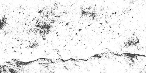 Fototapeta premium Black and White Grunge Distress Texture Vector Overlay, Distressed Vintage Background, Rough Worn Surface, Abstract Dirty Grain Effect for Graphic Design.