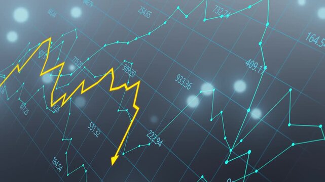 Arrow line grid table and bokeh, chart curve diagram forecast graph increase innovation monitoring press profit, progress push rise statistic strategy success analysis finance