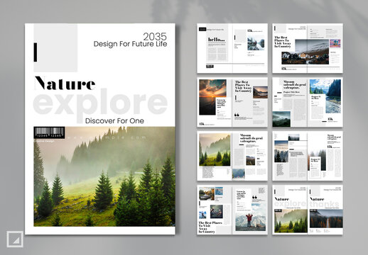 Nature Explore Magazine Layout