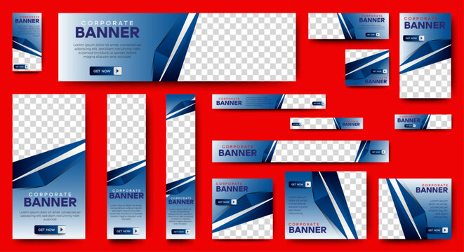 Modern Blue banners template . cover header background for website design, Social Media Cover ads banner, flyer, invitation card	
