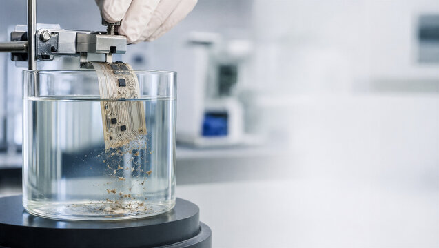 Biodegradable Flexible Electronics Degradation Test