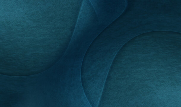 Abstract Teal Layered Background With Smooth Curves, Subtle Texture and Modern Minimal Design