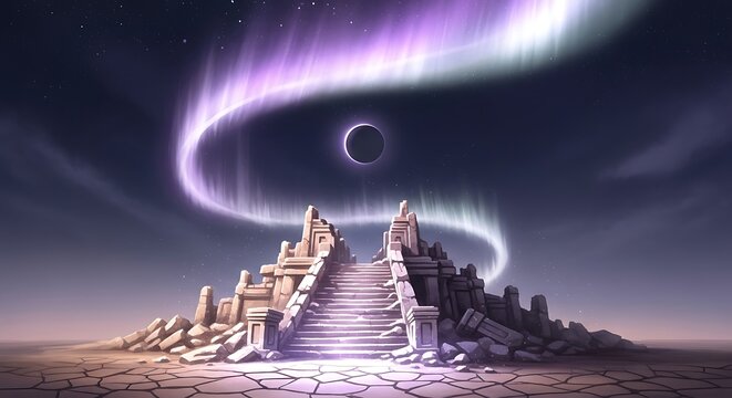 Aurora over Ruins. (86)