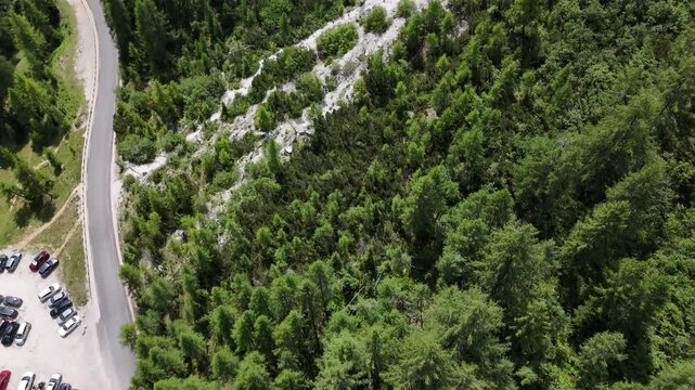 Scenic Mountain View in Triglav National Park