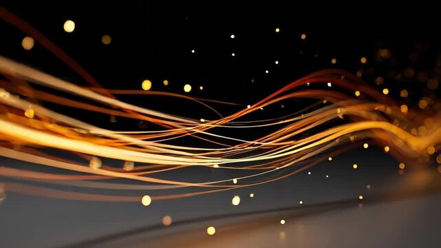 Dynamic light trails: mesmerizing movement of glowing streaks in motion