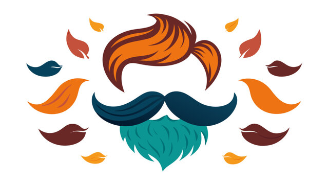 Beard SVG Bundle, Mustache SVG bundle, Beard cut file, Beard clipart, Beard svg files for silhouette on white background
