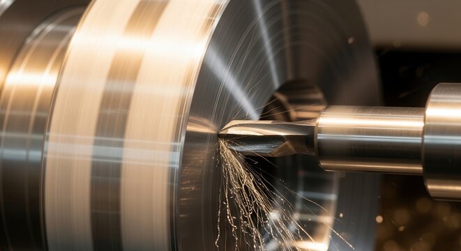 metal cutting, lathe machine