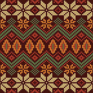 Cotton Argyle Knit Vector concept: Cozy geometric knit texture seamless pattern, soft rhombus pattern. Design for: fabric, rug, fashion, decor. I drew this by myself, it&rsquo;s not AI generated
