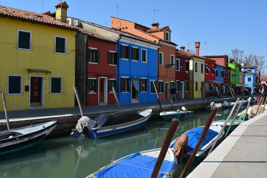 Canal de la isla de Burano, Venezia