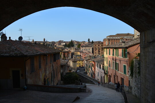 Foto panor&aacute;mica de Perugia, Italia